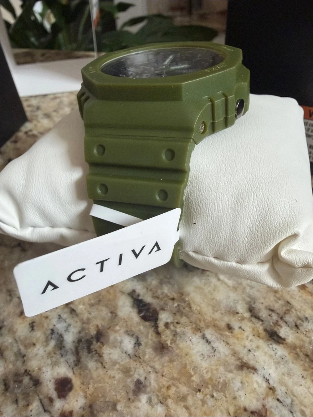 Activa by Invicta Dual Time Watch in Olive Green